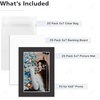 image:imageGolden State Art 50 Pack AcidFree Black 5x7 Picture Mat for 4x6 Photo  AcidFree PreCut 35x55 Opening 4Ply Bevel Cut Matte  White Core For 4x6 PrintsPictures and Artwork5 x 7 25Pack Complete Set