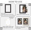 image:imageGolden State Art 50 Pack AcidFree Black 5x7 Picture Mat for 4x6 Photo  AcidFree PreCut 35x55 Opening 4Ply Bevel Cut Matte  White Core For 4x6 PrintsPictures and Artwork5x7 Pack of 50