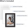 image:imageGolden State Art 50 Pack AcidFree Black 5x7 Picture Mat for 4x6 Photo  AcidFree PreCut 35x55 Opening 4Ply Bevel Cut Matte  White Core For 4x6 PrintsPictures and Artwork5 x 7 50Pack Complete Set