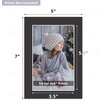image:imageGolden State Art 50 Pack AcidFree Black 5x7 Picture Mat for 4x6 Photo  AcidFree PreCut 35x55 Opening 4Ply Bevel Cut Matte  White Core For 4x6 PrintsPictures and Artwork5 x 7 25Pack Black Mats
