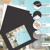 image:imageGolden State Art 50 Pack Black 11x14 Picture Mat for 8x10 PhotoBackingBag  AcidFree PreCut Mats with 75x95 Opening for 8x10 Prints White Core Bevel Cut Frame Mattes SetsComplete Set 11x14 for 8x10