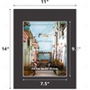 image:imageGolden State Art 50 Pack Black 11x14 Picture Mat for 8x10 PhotoBackingBag  AcidFree PreCut Mats with 75x95 Opening for 8x10 Prints White Core Bevel Cut Frame Mattes SetsMats Set 11x14 for 8x10