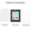 image:imageGolden State Art 50 Pack Black 11x14 Picture Mat for 8x10 PhotoBackingBag  AcidFree PreCut Mats with 75x95 Opening for 8x10 Prints White Core Bevel Cut Frame Mattes SetsComplete Set 11x14 for 8x10