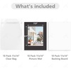 image:imageGolden State Art 50 Pack Black 11x14 Picture Mat for 8x10 PhotoBackingBag  AcidFree PreCut Mats with 75x95 Opening for 8x10 Prints White Core Bevel Cut Frame Mattes SetsComplete Set 11x14 for 8x10