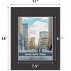 image:imageGolden State Art 50 Pack Black 11x14 Picture Mat for 8x10 PhotoBackingBag  AcidFree PreCut Mats with 75x95 Opening for 8x10 Prints White Core Bevel Cut Frame Mattes SetsMats Set 11x14 for 8x10