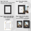 image:imageGolden State Art 50 Pack Black 11x14 Picture Mat for 8x10 PhotoBackingBag  AcidFree PreCut Mats with 75x95 Opening for 8x10 Prints White Core Bevel Cut Frame Mattes SetsMats Set 11x14 for 8x10