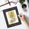 image:imageGolden State Art 50 Pack Black 11x14 Picture Mat for 8x10 PhotoBackingBag  AcidFree PreCut Mats with 75x95 Opening for 8x10 Prints White Core Bevel Cut Frame Mattes SetsMats Set 11x14 for 8x10
