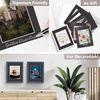 image:imageGolden State Art 50 Pack Black 11x14 Picture Mat for 8x10 PhotoBackingBag  AcidFree PreCut Mats with 75x95 Opening for 8x10 Prints White Core Bevel Cut Frame Mattes SetsComplete Set 11x14 for 8x10