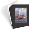 image:imageGolden State Art 50 Pack Black 11x14 Picture Mat for 8x10 PhotoBackingBag  AcidFree PreCut Mats with 75x95 Opening for 8x10 Prints White Core Bevel Cut Frame Mattes SetsComplete Set 11x14 for 8x10