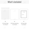 image:imageGolden State Art Acid Free Pack of 25 11x14 White Mats Mattes with Black Core Bevel Cut for 8x10 Photo  Backing  Bags