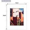 image:imageGolden State Art Acid Free Pack of 25 11x14 White Mats Mattes with Black Core Bevel Cut for 8x10 Photo