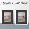 image:imageGolden State Art AcidFree PreCut 8x10 Black Picture Mat Sets Includes Pack of 100 White Core Bevel Cut Mats for 5x7 Photos 100 Backing Boards and 100 Crystal Clear Plastic Sleeves Bags