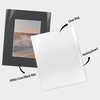image:imageGolden State Art AcidFree PreCut 8x10 Black Picture Mat Sets Includes Pack of 100 White Core Bevel Cut Mats for 5x7 Photos 100 Backing Boards and 100 Crystal Clear Plastic Sleeves Bags