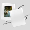 image:imageGolden State Art AcidFree PreCut 8x10 White Picture Mat Sets Includes Pack of 100 White Core Bevel Cut Mats for 5x7 Photos 100 Backing Boards and 100 Crystal Clear Plastic Sleeves Bags