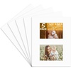 image:imageGolden State Art Black 8x10 Mats for Two 4x6 Pictures Pack of 5  Bevel Cut Mats for Two Photos AcidFree White Core for Photographs Prints Artworks  Great for Graduations FramesWhite