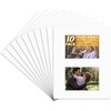 image:imageGolden State Art Black 8x10 Mats for Two 4x6 Pictures Pack of 5  Bevel Cut Mats for Two Photos AcidFree White Core for Photographs Prints Artworks  Great for Graduations FramesWhite