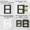 image:imageGolden State Art Black 8x10 Mats for Two 4x6 Pictures Pack of 5  Bevel Cut Mats for Two Photos AcidFree White Core for Photographs Prints Artworks  Great for Graduations FramesBlack