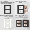 image:imageGolden State Art Black 8x10 Mats for Two 4x6 Pictures Pack of 5  Bevel Cut Mats for Two Photos AcidFree White Core for Photographs Prints Artworks  Great for Graduations FramesBlack
