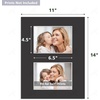 image:imageGolden State Art Black 8x10 Mats for Two 4x6 Pictures Pack of 5  Bevel Cut Mats for Two Photos AcidFree White Core for Photographs Prints Artworks  Great for Graduations FramesBlack