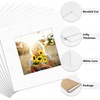 image:imageGolden State Art Pack of 10 4x4 for 3x3 Black Picture Photo Mats  With 25x25 Opening for 3x3 Photos Prints Bevel Cut Acid Free White Core Frame MattesWhite