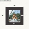image:imageGolden State Art Pack of 10 4x4 for 3x3 Black Picture Photo Mats  With 25x25 Opening for 3x3 Photos Prints Bevel Cut Acid Free White Core Frame MattesBlack