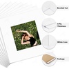 image:imageGolden State Art Pack of 10 4x4 for 3x3 Black Picture Photo Mats  With 25x25 Opening for 3x3 Photos Prints Bevel Cut Acid Free White Core Frame MattesWhite