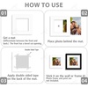 image:imageGolden State Art Pack of 10 4x4 for 3x3 Black Picture Photo Mats  With 25x25 Opening for 3x3 Photos Prints Bevel Cut Acid Free White Core Frame MattesWhite