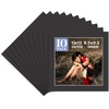 image:imageGolden State Art Pack of 10 4x4 for 3x3 Black Picture Photo Mats  With 25x25 Opening for 3x3 Photos Prints Bevel Cut Acid Free White Core Frame MattesBlack