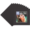 image:imageGolden State Art Pack of 10 4x4 for 3x3 Black Picture Photo Mats  With 25x25 Opening for 3x3 Photos Prints Bevel Cut Acid Free White Core Frame MattesBlack