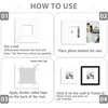 image:imageGolden State Art Pack of 10 4x4 for 3x3 Black Picture Photo Mats  With 25x25 Opening for 3x3 Photos Prints Bevel Cut Acid Free White Core Frame MattesWhite
