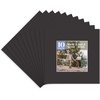 image:imageGolden State Art Pack of 10 4x4 for 3x3 Black Picture Photo Mats  With 25x25 Opening for 3x3 Photos Prints Bevel Cut Acid Free White Core Frame MattesBlack