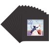 image:imageGolden State Art Pack of 10 4x4 for 3x3 Black Picture Photo Mats  With 25x25 Opening for 3x3 Photos Prints Bevel Cut Acid Free White Core Frame MattesBlack