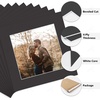 image:imageGolden State Art Pack of 10 4x4 for 3x3 Black Picture Photo Mats  With 25x25 Opening for 3x3 Photos Prints Bevel Cut Acid Free White Core Frame MattesBlack