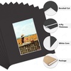 image:imageGolden State Art Pack of 10 4x4 for 3x3 Black Picture Photo Mats  With 25x25 Opening for 3x3 Photos Prints Bevel Cut Acid Free White Core Frame MattesBlack