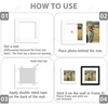 image:imageGolden State Art Pack of 10 4x4 for 3x3 Black Picture Photo Mats  With 25x25 Opening for 3x3 Photos Prints Bevel Cut Acid Free White Core Frame MattesWhite