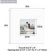 image:imageGolden State Art Pack of 10 4x4 for 3x3 Black Picture Photo Mats  With 25x25 Opening for 3x3 Photos Prints Bevel Cut Acid Free White Core Frame MattesWhite