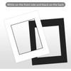 image:imageGolden State Art Pack of 2511x14 BlackCore White Mats for 8x10 Pictures  Includes Backing Boards  Clear Bags  AcidFree Bevel Cut  Great for Weddings Engagements Graduations