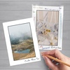 image:imageGolden State Art Pack of 255x7 BlackCore White Mats for 4x6 Pictures  Includes Backing Boards  Clear Bags  AcidFree Bevel Cut  Great for Weddings Engagements Graduations