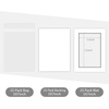 image:imageGolden State Art Pack of 255x7 BlackCore White Mats for 4x6 Pictures  Includes Backing Boards  Clear Bags  AcidFree Bevel Cut  Great for Weddings Engagements Graduations