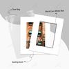 image:imageGolden State Art Pack of 258x10 BlackCore White Mats for 5x7 Pictures  Includes Backing Boards  Clear Bags  AcidFree Bevel Cut  Great for Weddings Engagements Graduations