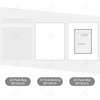 image:imageGolden State Art Pack of 258x10 BlackCore White Mats for 5x7 Pictures  Includes Backing Boards  Clear Bags  AcidFree Bevel Cut  Great for Weddings Engagements Graduations