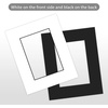 image:imageGolden State Art Pack of 258x10 BlackCore White Mats for 5x7 Pictures  Includes Backing Boards  Clear Bags  AcidFree Bevel Cut  Great for Weddings Engagements Graduations