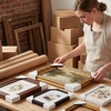 image:imageGolden State Art Picture Frame Corner Protectors Pack of 100 Fits 1 15 and 21 Frames Adjustable Cardboard Edges for Paintings Cardboard Packing Corner for Shipping Art  Fits 1 15 and 21 Frames Edge Protectors for Shipping For Paintings amp Picture Frames Packing Item Edge ProtectionWhite