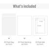 image:imageGolden State Art White Photo Mat with Backing Boards and Clear Bags  Great for Frames Artwork Prints Pictures Pack of 20 5x7 for 4x6