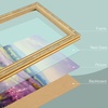 image:imageGolden State Art8x12 Ornate Picture FrameReal Glass FrontBlack Gold  Includes buildin buttons and hangersInner bead trim design8x12 Decorative photo frameWall mountRusted Gold