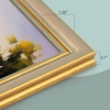 image:imageGolden State Art8x12 Ornate Picture FrameReal Glass FrontBlack Gold  Includes buildin buttons and hangersInner bead trim design8x12 Decorative photo frameWall mountChampagne Gold