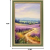 image:imageGolden State Art8x12 Ornate Picture FrameReal Glass FrontBlack Gold  Includes buildin buttons and hangersInner bead trim design8x12 Decorative photo frameWall mountMuted Green Gold