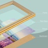image:imageGolden State Art8x12 Ornate Picture FrameReal Glass FrontBlack Gold  Includes buildin buttons and hangersInner bead trim design8x12 Decorative photo frameWall mountChampagne Gold