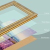 image:imageGolden State Art8x12 Ornate Picture FrameReal Glass FrontBlack Gold  Includes buildin buttons and hangersInner bead trim design8x12 Decorative photo frameWall mountRusted Gold