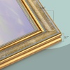 image:imageGolden State Art8x12 Ornate Picture FrameReal Glass FrontBlack Gold  Includes buildin buttons and hangersInner bead trim design8x12 Decorative photo frameWall mountRusted Gold